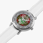 Scottish Baxter Clan Tartan Crest Badge Silver Automatic Watch Size 46mm