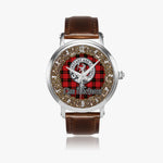 Scottish MacQueen Celtic Circle Silver Automatic Watch Size 46mm