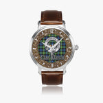 Scottish Watson Celtic Ring Silver Automatic Watch Size 46mm