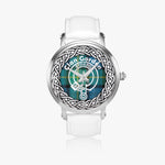 Scottish Gordon Ancient Clan Tartan Crest Badge Silver Automatic Watch Size 46mm