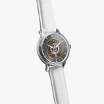 Clan Baxter Crest & Tartan Knot Sterling Silver Unisex Automatic Watch (Silver) Size 46mm