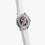 Charteris Scottish Clan Tartan Crest Badge Silver Automatic Watch Size 46mm
