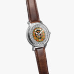 Baxter Scottish Clan Tartan Crest Badge Silver Automatic Watch Size 46mm