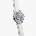 Scottish Tweedie Celtic Circle Silver Automatic Watch Size 46mm