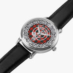 Scottish Chisholm Ancient Clan Tartan Crest Badge Silver Automatic Watch Size 46mm
