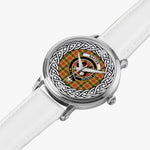 Baxter Scottish Clan Tartan Crest Badge Silver Automatic Watch Size 46mm