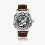 Craig Scottish Clan Tartan Crest Badge Silver Automatic Watch Size 46mm