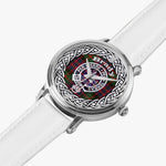 Brady Scottish Clan Tartan Crest Badge Silver Automatic Watch Size 46mm