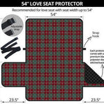 Scottish Crawford Modern Clan Tartan Sofa Protector - Classic 54" Sofa Protector