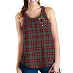 Scottish Crawford Modern Clan Tartan Tank Top Women's - Crest Classic