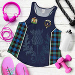 Scottish Guthrie Ancient Clan Scottish Crest and Scottish Thistle Sport Tartan Womens Tank Top