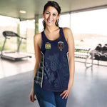 Scottish Colquhoun Dress Clan Scottish Crest and Scottish Thistle Sport Tartan Womens Tank Top