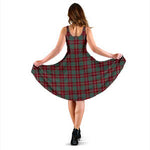 Scottish Crawford Modern Tartan Sleeveless Midi Womens Dress - Tartan Midi Dress
