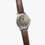 Scottish Pollock Celtic Circle Silver Automatic Watch Size 46mm