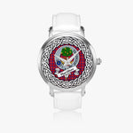 Hamilton Scottish Clan Tartan Crest Badge Silver Automatic Watch Size 46mm