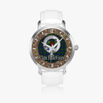 Scottish MacEwan Celtic Circle Silver Automatic Watch Size 46mm