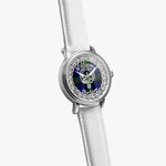 Williams Scottish Clan Tartan Crest Badge Silver Automatic Watch Size 46mm