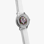 McGill Scottish Clan Tartan Crest Badge Silver Automatic Watch Size 46mm