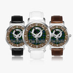 Scottish MacKie Celtic Circle Silver Automatic Watch Size 46mm