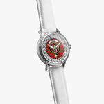 Maule Scottish Clan Tartan Crest Badge Silver Automatic Watch Size 46mm