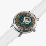 Scottish Murray of Athole Celtic Circle Silver Automatic Watch Size 46mm
