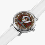 Scottish MacAlister Celtic Circle Silver Automatic Watch Size 46mm