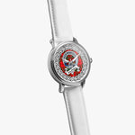Macauley Scottish Clan Tartan Crest Badge Silver Automatic Watch Size 46mm