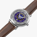 Ochterlony Scottish Clan Tartan Crest Badge Silver Automatic Watch Size 46mm
