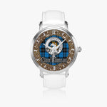 Scottish Ramsay Blue Celtic Circle Silver Automatic Watch Size 46mm