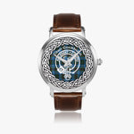 Scottish Cochrane Clan Tartan Crest Badge Silver Automatic Watch Size 46mm