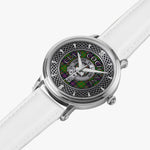 Clan Cochrane Crest & Tartan Knot Sterling Silver Unisex Automatic Watch (Silver) Size 46mm