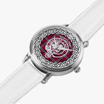 Scottish Little Clan Tartan Crest Badge Silver Automatic Watch Size 46mm