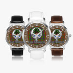 Scottish Kinninmont Celtic Circle Silver Automatic Watch Size 46mm