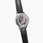 Haig Scottish Clan Tartan Crest Badge Silver Automatic Watch Size 46mm