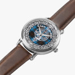 Scottish Garden Clan Tartan Crest Badge Silver Automatic Watch Size 46mm