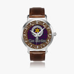 Scottish Wardlaw Celtic Circle Silver Automatic Watch Size 46mm