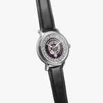 MacDonald Scottish Clan Tartan Crest Badge Silver Automatic Watch Size 46mm
