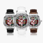Boyd Scottish Clan Tartan Badge Silver Automatic Watch Size 46mm