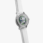 Scottish Cochrane Celtic Circle Silver Automatic Watch Size 46mm