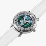 McKay Scottish Clan Tartan Crest Badge Silver Automatic Watch Size 46mm