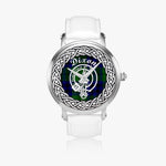 Dixon Scottish Clan Tartan Crest Badge Silver Automatic Watch Size 46mm