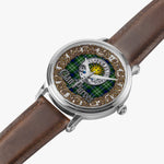 Scottish Purves Celtic Circle Silver Automatic Watch Size 46mm