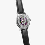 Gillis Scottish Clan Tartan Crest Badge Silver Automatic Watch Size 46mm