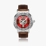 Mackintosh Scottish Clan Tartan Crest Badge Old Silver Automatic Watch Size 46mm
