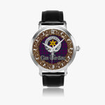 Scottish Wardlaw Celtic Circle Silver Automatic Watch Size 46mm