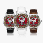 Scottish MacRae Celtic Circle Silver Automatic Watch Size 46mm