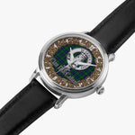 Scottish MacCallum Celtic Circle Silver Automatic Watch Size 46mm