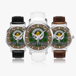 Scottish Pringle Celtic Circle Silver Automatic Watch Size 46mm
