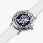 Horsburgh Scottish Clan Tartan Crest Badge Silver Automatic Watch Size 46mm