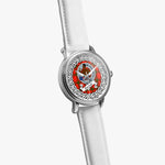Darroch Scottish Clan Tartan Crest Badge Silver Automatic Watch Size 46mm